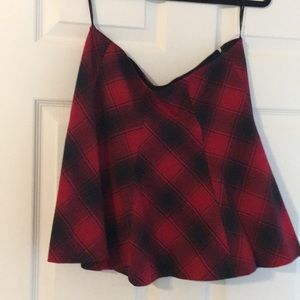 Ralph Lauren Red / black plaid skirt